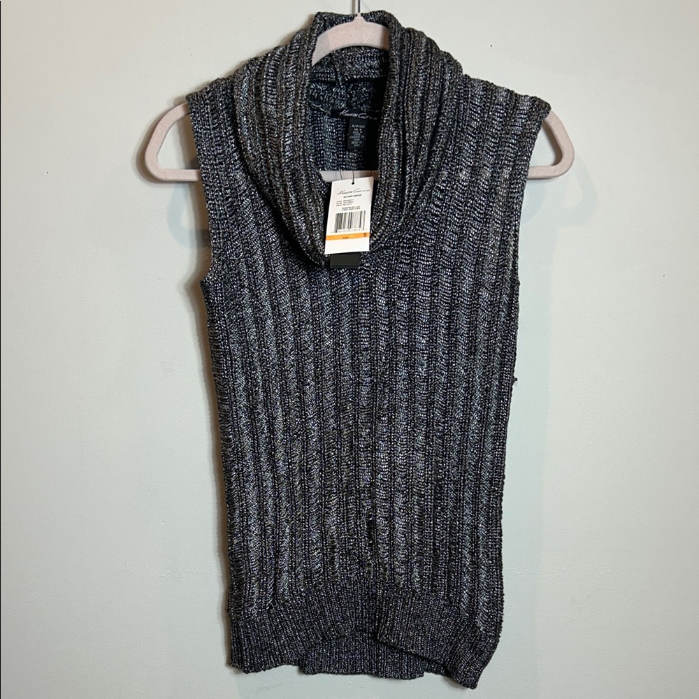 Kenneth Cole Charcoal Cowl Neck Sweater